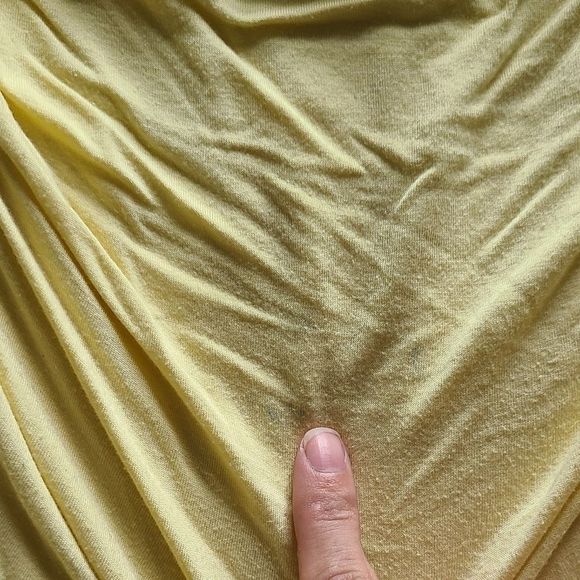 🌹 2/$15 Maurices Ruched Pastel Yellow Blouse Slee - Picture 11 of 13